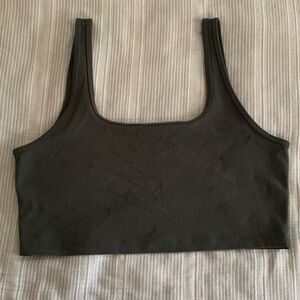 Aritzia tna Grey Crop Top